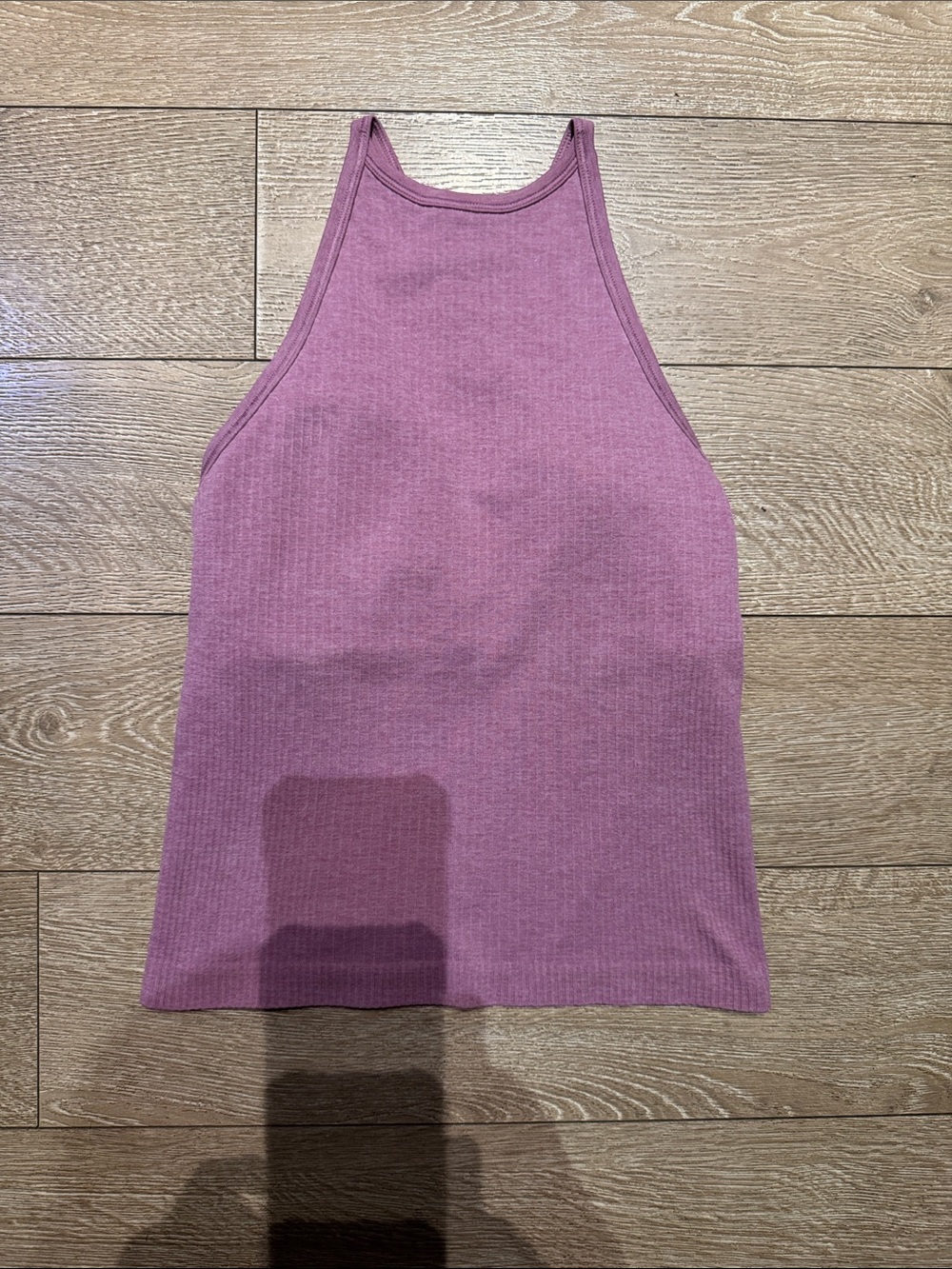 NWOT lululemon athletica Ribbed High-Neck Tank — Dusty Rose